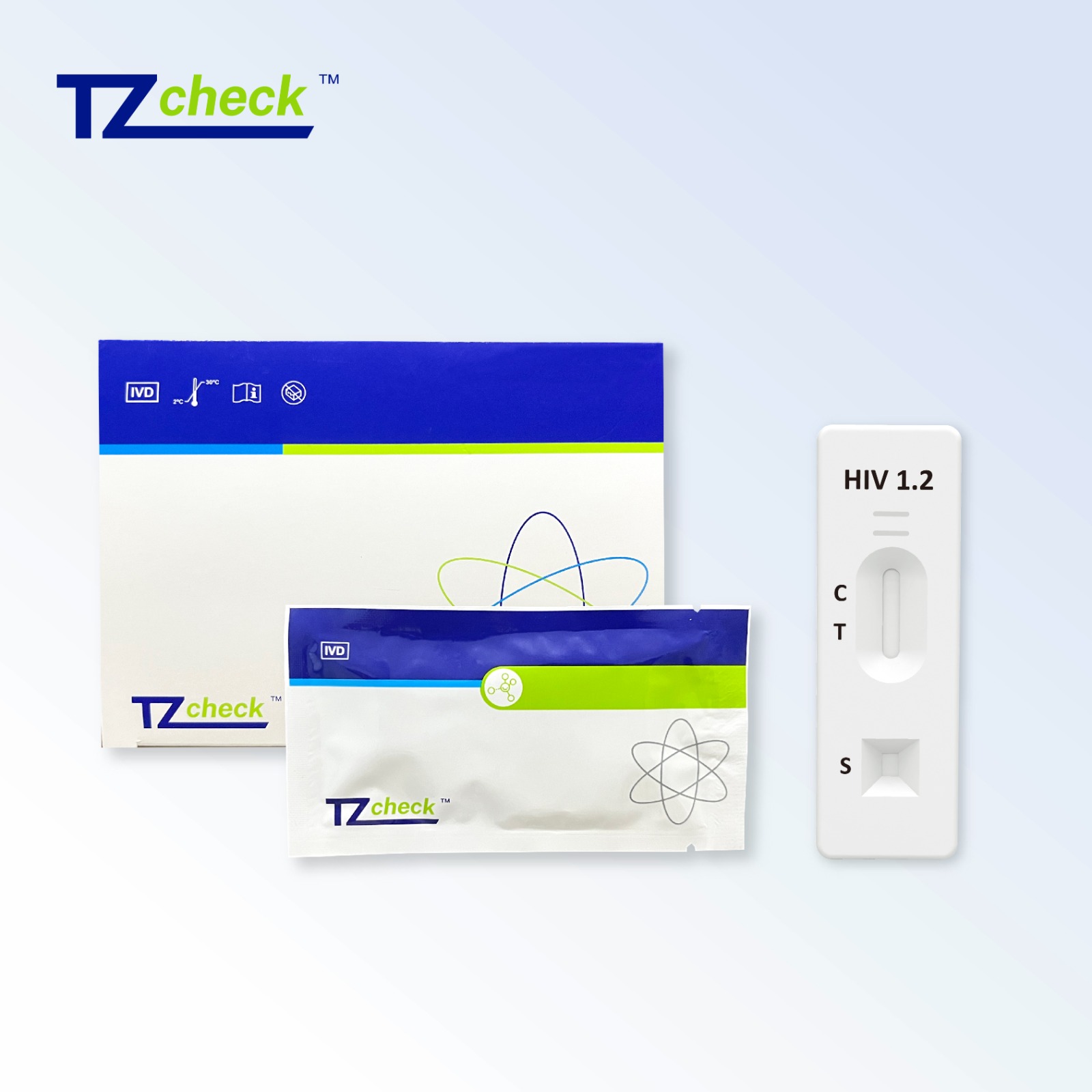 Експрес-тест на ВІЛ 1.2 (HIV 1.2) (сироватка, плазма) (Tzcheck I099-3002)